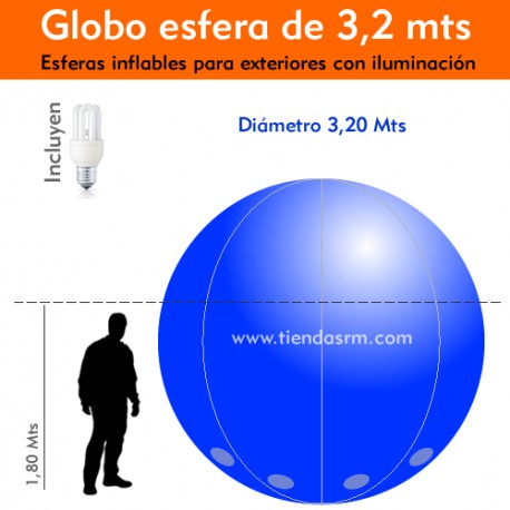 Globo Esfera de 3,2 Mts