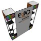 ExpoStands - Repisa exhibidor Doble con Backing