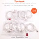 10 cables para alarma con cargador Apple (iPhone, iPad)