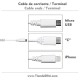 10 cables para alarma con cargador Apple (iPhone, iPad)