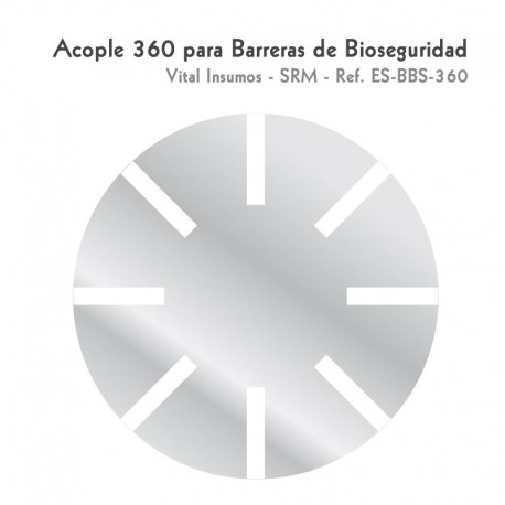 Acople 360 para Barreras de bioseguridad