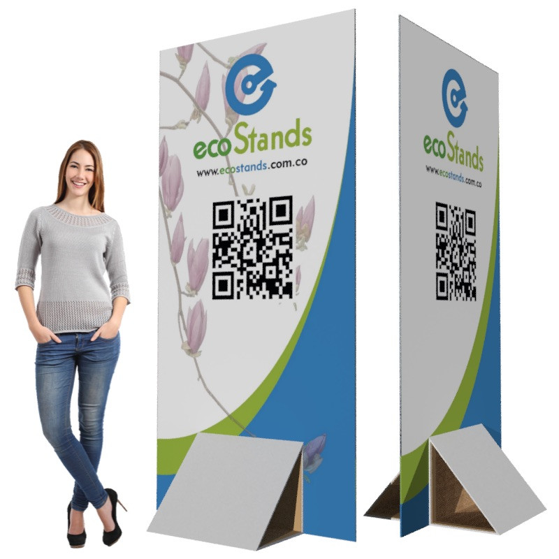 Standing Rack For Backing Backing stand display de cartón ecológico Eco Stand