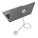 Alarma con teminal doble y cable acerado recubierto.