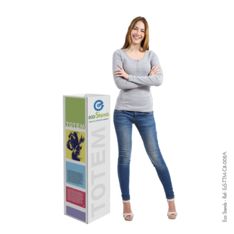 Tótem Publicitario de 100x25x25 cm