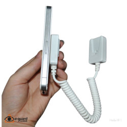 Soporte para exhibición antirrobo para celulares, con cable tipo teléfono