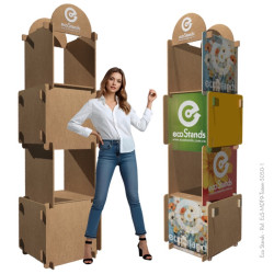 Totem Publicitario de Madera 50x50x220