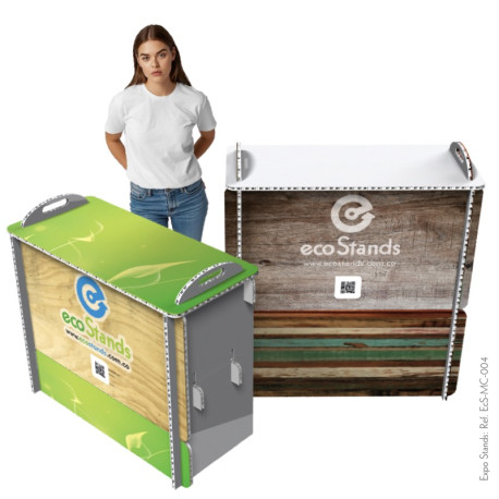 Mesa y counter de cartón Eco Stand 100x45