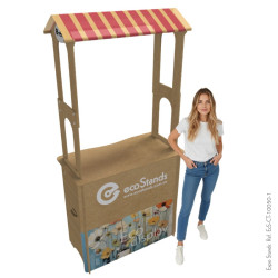 Counter eco amigable con techo