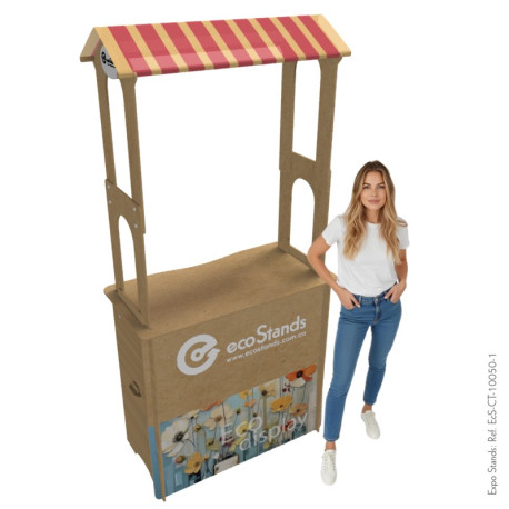 Counter eco amigable con techo