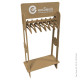 Ganchera perchero Eco y portable 160x40x85 cm