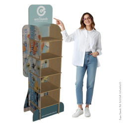 Repisa demostrador o exhibidor para punto de venta eco