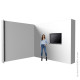 Backwall porta TV escalable para stand