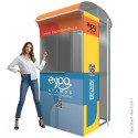 Caseta o Kiosco portátil de 1 x 1 mts