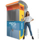 Caseta o Kiosco portátil de 1 x 1 mts