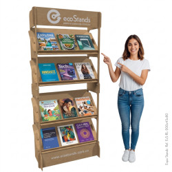 Repisa exhibidor para libros portable Eco Stands